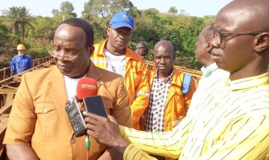 Boké-Mines: Le Consortium SMB-WINING lance les travaux de  rénovation du Pont métallique de Correrah