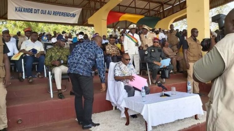 Boké/Cérémonie de remise des contributions du FODEL : discours du ministre des Mines et de la géologie