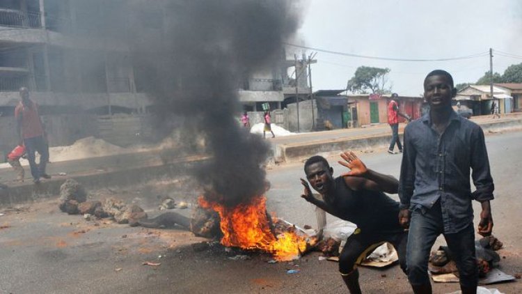 Manifestation contre le délestage à Boké ; «Soit ils nous envoient le courant ou ils nous tuent tous » prévient un manifestant !