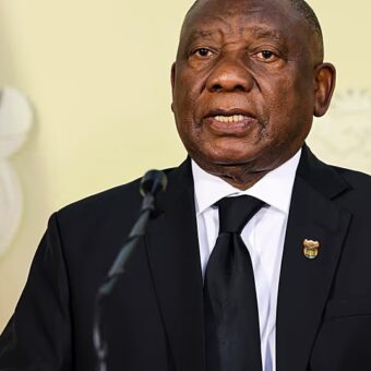 Cyril Ramaphosa, président de l’Afrique du Sud