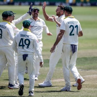 Le match de Test entre l’Australie et l’Afrique du Sud au Kingsmead Stadium de Durban