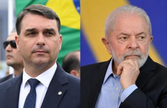 Flavio Bolsonaro et Luiz Inacio Lula da Silva, candidats au second tour de l'élection présidentielle brésilienne