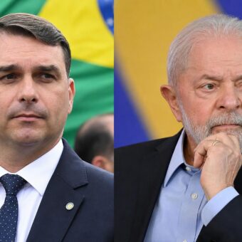 Flavio Bolsonaro et Luiz Inacio Lula da Silva, candidats au second tour de l'élection présidentielle brésilienne