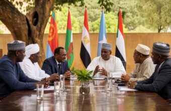 Réunion de dirigeants africains à New Alamein City en Égypte