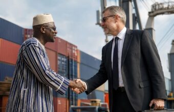 Illustration sur le partenariat commercial entre les États-Unis et la Guinée