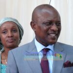 Fana Soumah lors de son installation comme ministre de la Communication, de l’Économie numérique et de l’Innovation