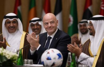 Gianni Infantino, candidat à sa réélection à la présidence de la FIFA