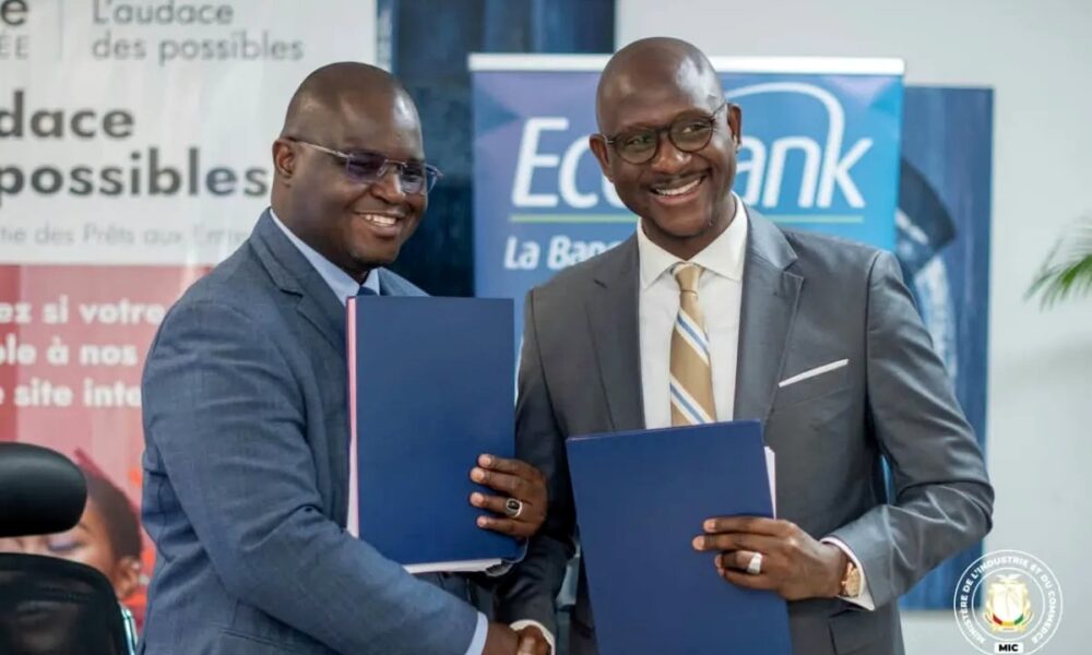 Signature de la convention entre le FGPE et Ecobank Guinée à Conakry