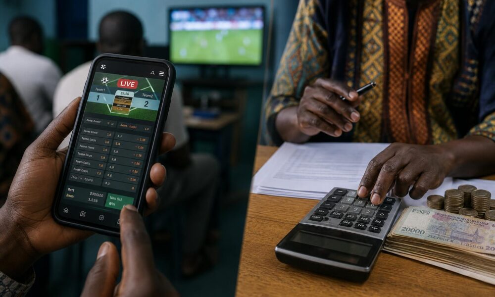 Illustration des opérations de dépôt et de retrait liées aux jeux sportifs en Guinée