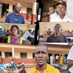 Candidats au concours de recrutement des enseignants au lycée Morifindjan Diabaté à Kankan