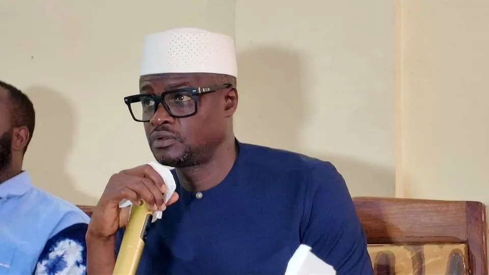 Ibrahima Sory II Tounkara lors de sa mission de travail à Kankan