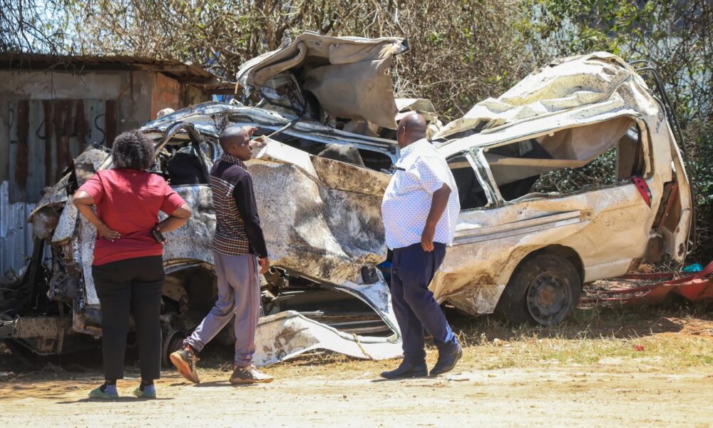 Intervention après un accident de la route dans la zone de Salama au Kenya