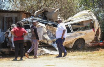 Intervention après un accident de la route dans la zone de Salama au Kenya