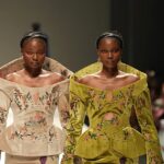Des modèles présentent des créations africaines lors de Lagos Fashion Week à Lagos