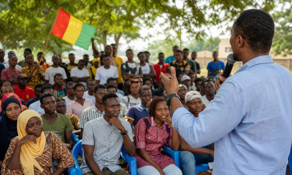 Conférence-débat des Engagés à Kipé, à Conakry, autour de la devise nationale guinéenne