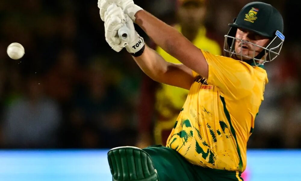 Lhuan-dre Pretorius lors de sa performance record avec les Titans à Bloemfontein