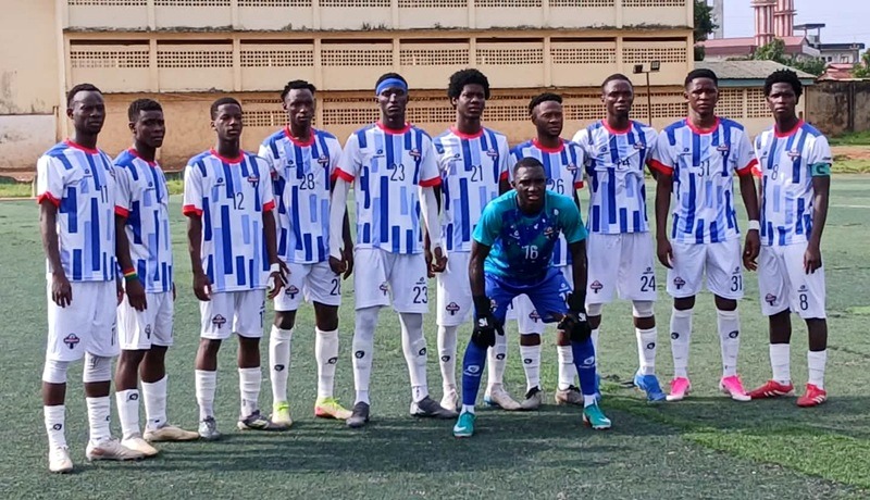 Match de Ligue 2 entre les Monuments Libres de Kaloum et le Nabaya Sporting Club au stade de Coléah