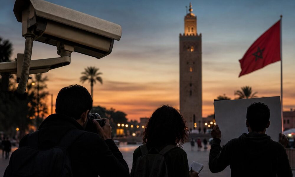 Illustration générique sur la surveillance numérique et la protection des journalistes au Maroc
