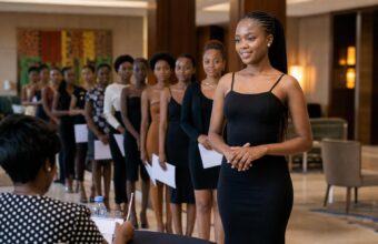 Responsables et représentantes du concours Miss Guinée lors du lancement de l’édition 2026-2027 à Conakry