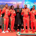 La délégation guinéenne lors du championnat d’Afrique de MMA à Abidjan