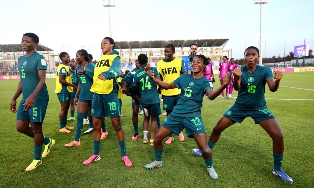 Joueuses du Nigeria lors d’un match de la Coupe du monde féminine U17