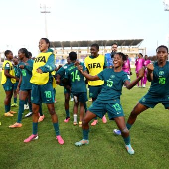 Joueuses du Nigeria lors d’un match de la Coupe du monde féminine U17