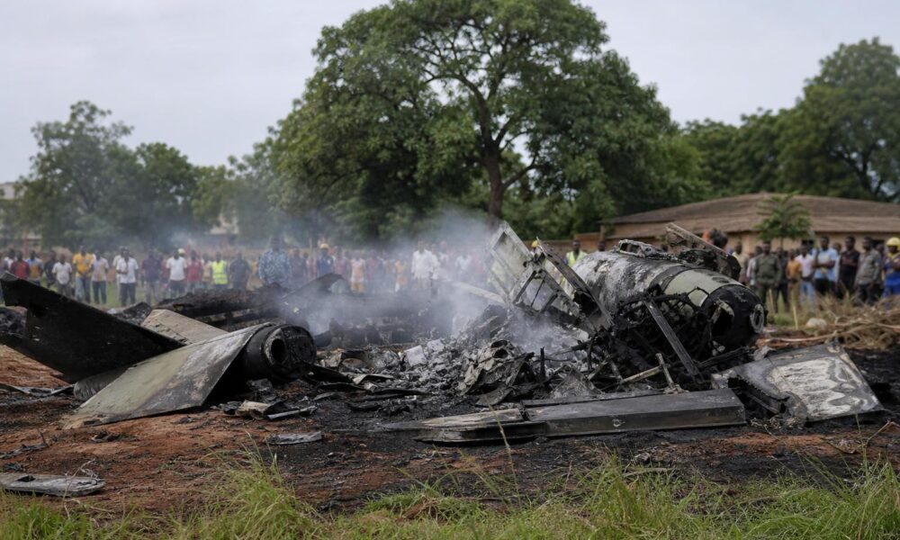Zone marécageuse près d’Igbokoda, dans l’État d’Ondo, où un avion de l’armée de l’air nigériane s’est écrasé