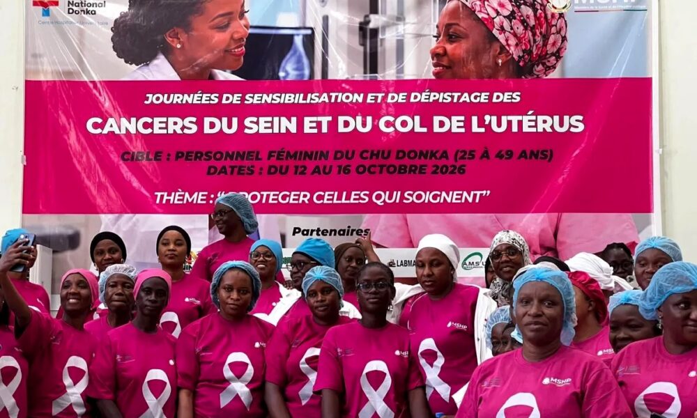 Activités de sensibilisation et de dépistage organisées au CHU de Donka dans le cadre d’Octobre Rose
