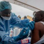 Équipe de santé mobilisée dans le cadre de la réponse à Ebola en République démocratique du Congo