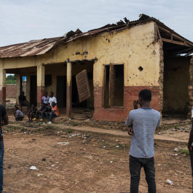 Maison des jeunes de Soromaya présentant des signes de dégradation
