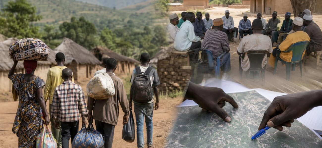 Vue de Soromaya, localité située dans la préfecture de Kérouané