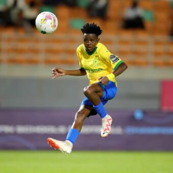 Mamelodi Sundowns Ladies après sa qualification pour les finales de la CAF Women’s Champions League
