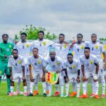 La sélection U20 de Guinée après sa qualification pour la finale du tournoi UFOA-A à Bamako
