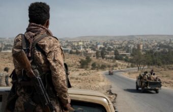 Vue de Mekele dans la région du Tigré, au centre des combats entre forces fédérales éthiopiennes et groupes rebelles