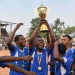 Finale du tournoi des vacanciers de Fria entre Tormelin et le Racing Club de Tigué au stade Konko Sylla